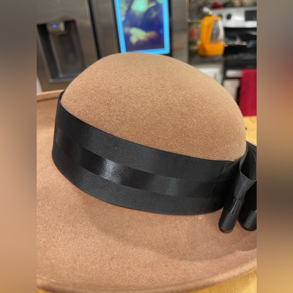 Geo W. Bollman & Co.| Vintage Doeskin Wool Felt Hat with Bow accents - Picture 9 of 14
